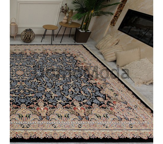 Перський килим Tabriz Highbulk G135-DBL Dark-Blue - Висока якість за найкращою ціною в Україні зображення 4.